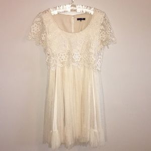 Lovely Ryu Anthropologie Tulle Crochet Dress